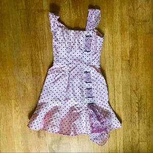 Fiandaca Pink Polka-Dot Dress